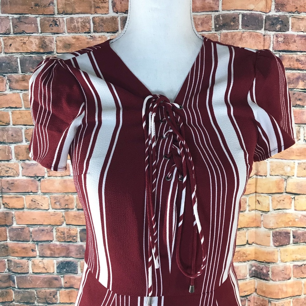 Lovers + friends revolve compass fit flare dress S - Picture 4 of 8